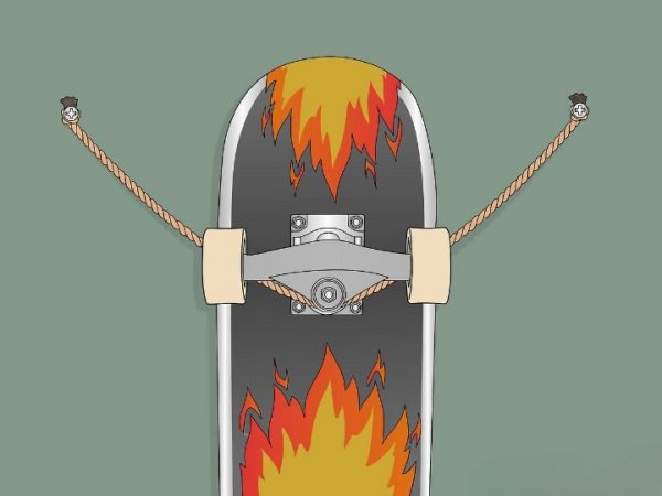How To Hang A Skateboard With Wheels