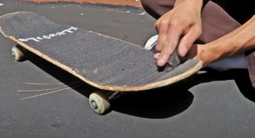How to clean skateboard griptape