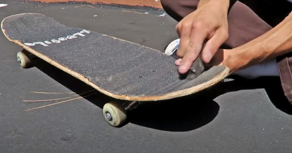 How to clean skateboard griptape