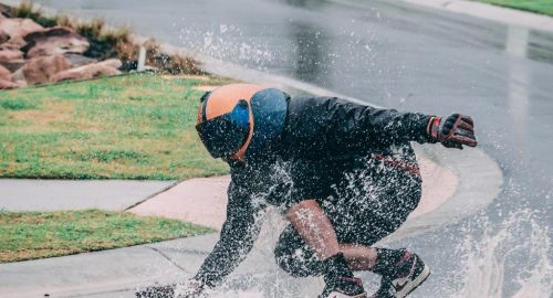What to do after skating in the rain