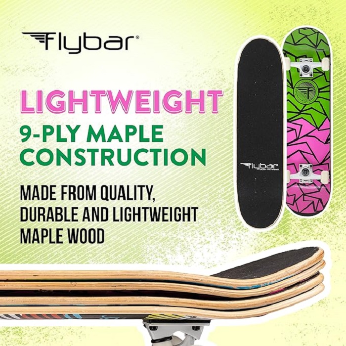 Flybar Complete Skateboard for Beginners: A Smooth Ride for Young Skaters