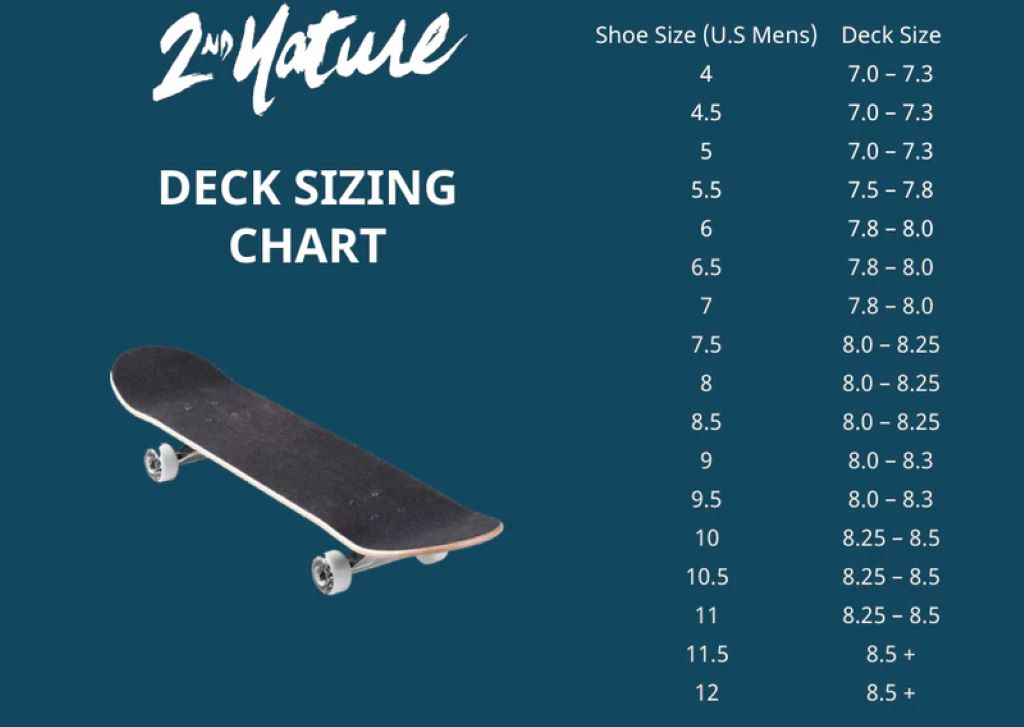 What skateboard deck size for size 11 shoes