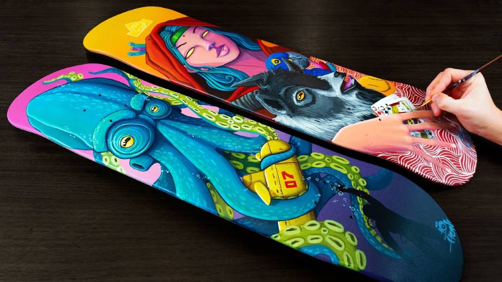 How to Paint a Skateboard with Acrylic Paint: A Complete DIY Guide