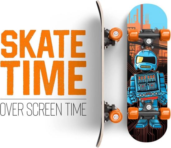 Wooden Cruiser Graphic Beginner Skateboard