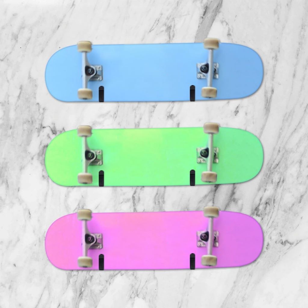 Space-saving snowboard wall rack clips for versatile board storage at home or garage