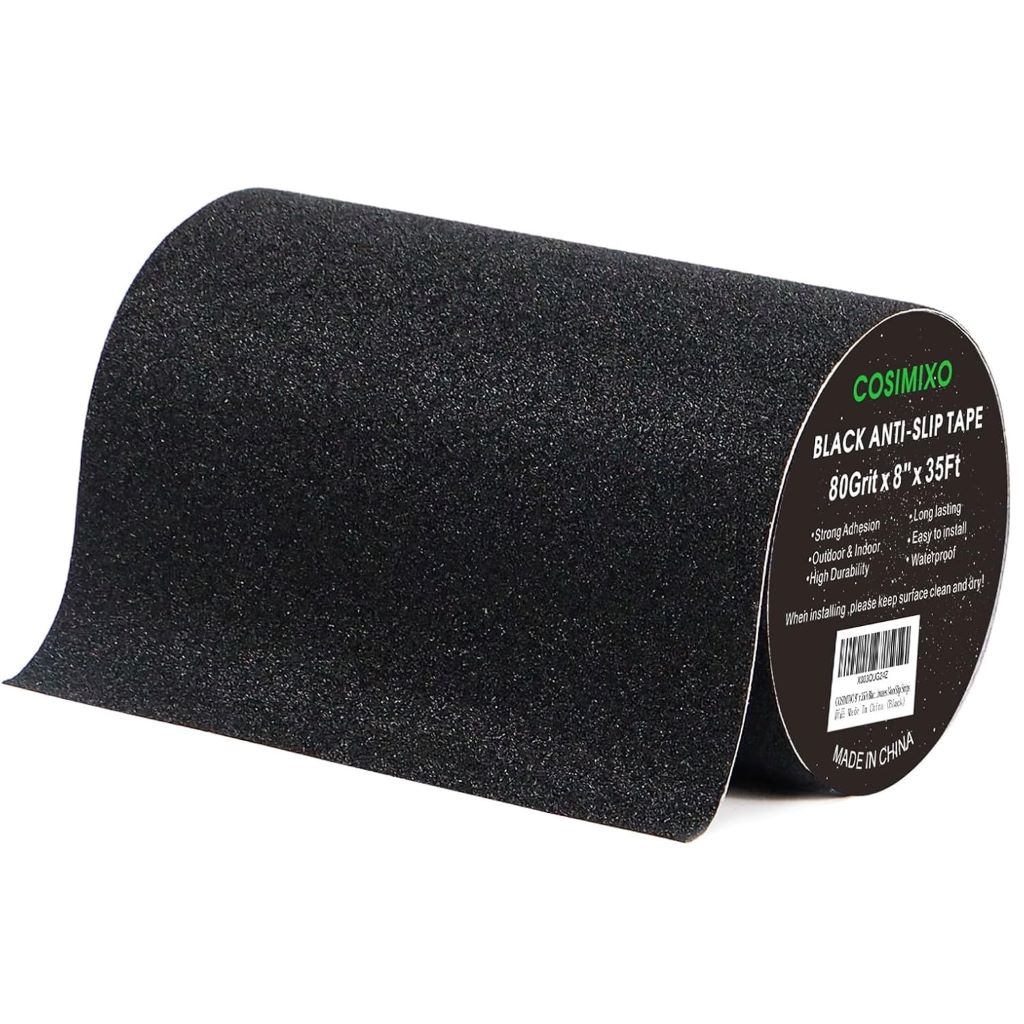 Cosimixo 8″ Anti-Slip Tape: Ultimate Heavy-Duty Grip for Stairs and Skateboards