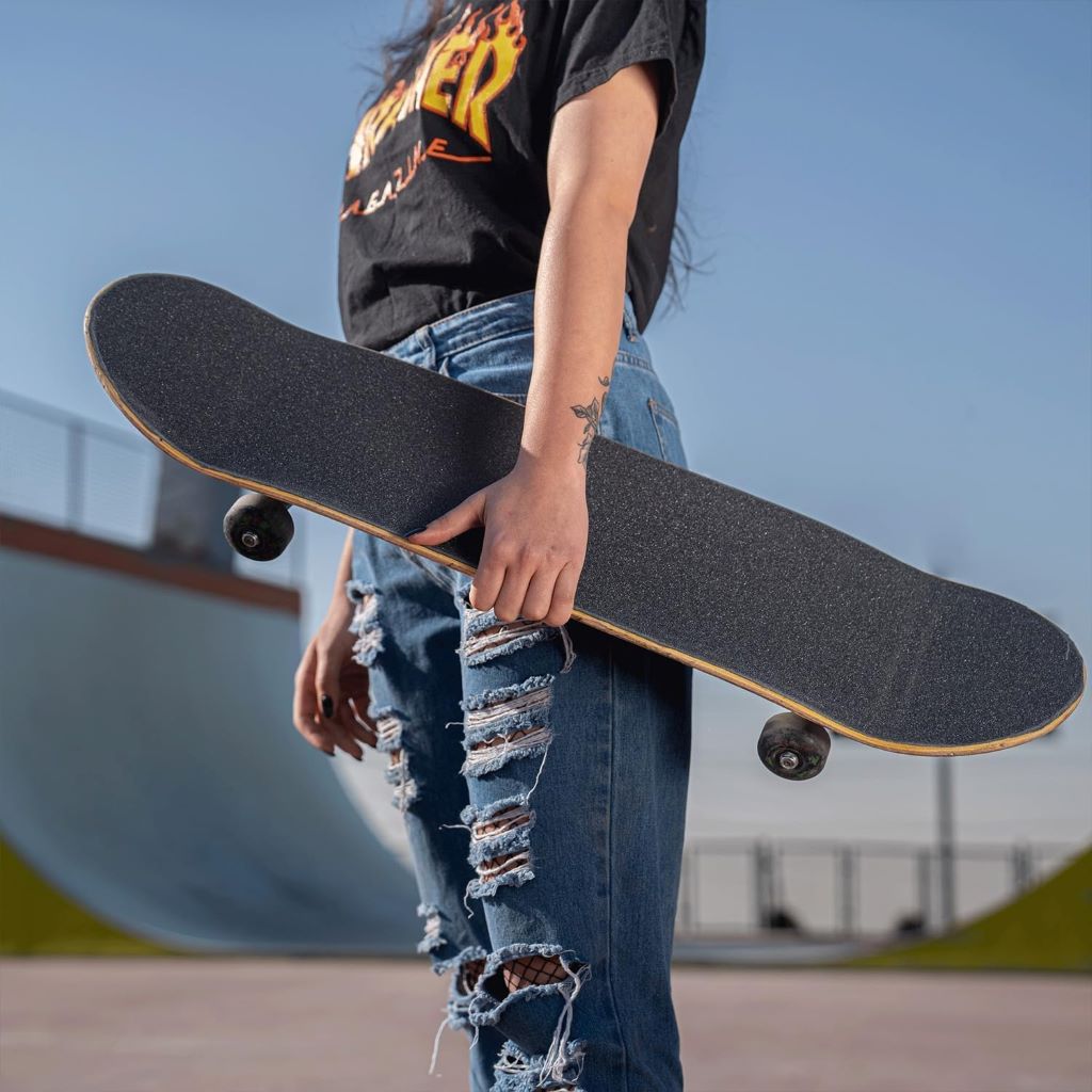 Durable skateboard grip tape by Mr. Pen for secure traction and easy application