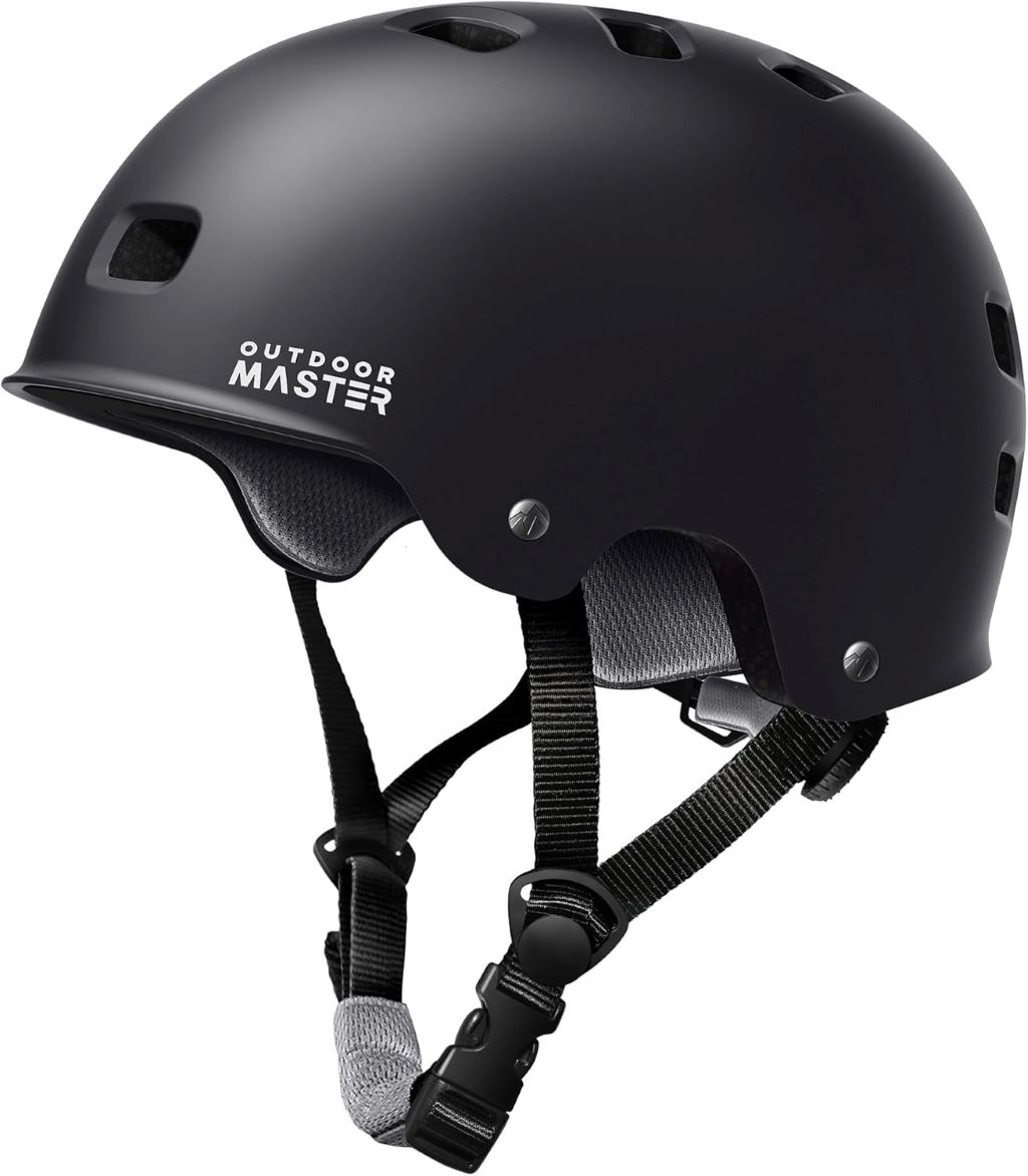 OutdoorMaster multi-sport helmet with ventilation for biking, skating, and scooters