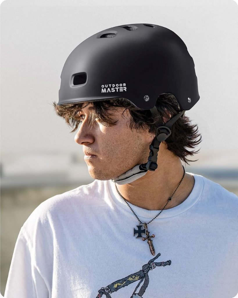 Durable OutdoorMaster helmet with removable liners for kids, youth, and adults