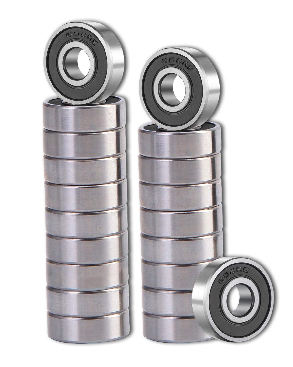 Review of SHKI 20-piece 608 2RS miniature deep groove ball bearings with rubber seals