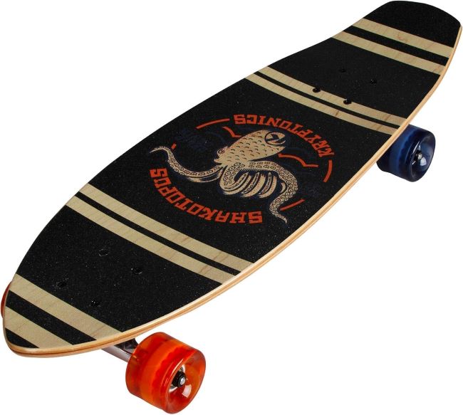 Beginner skater cruising on a Kryptonics skateboard with easy control and balance