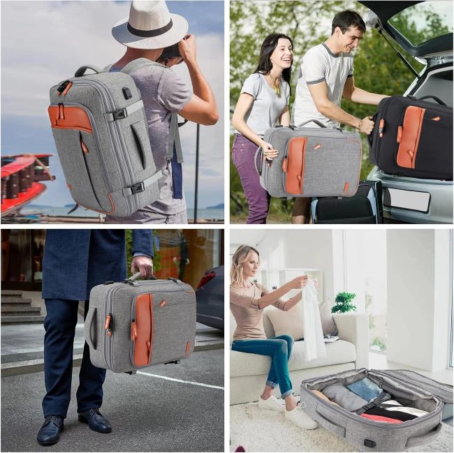 Extra large Lumesner travel backpack with packing cubes – ideal for business and weekend trips