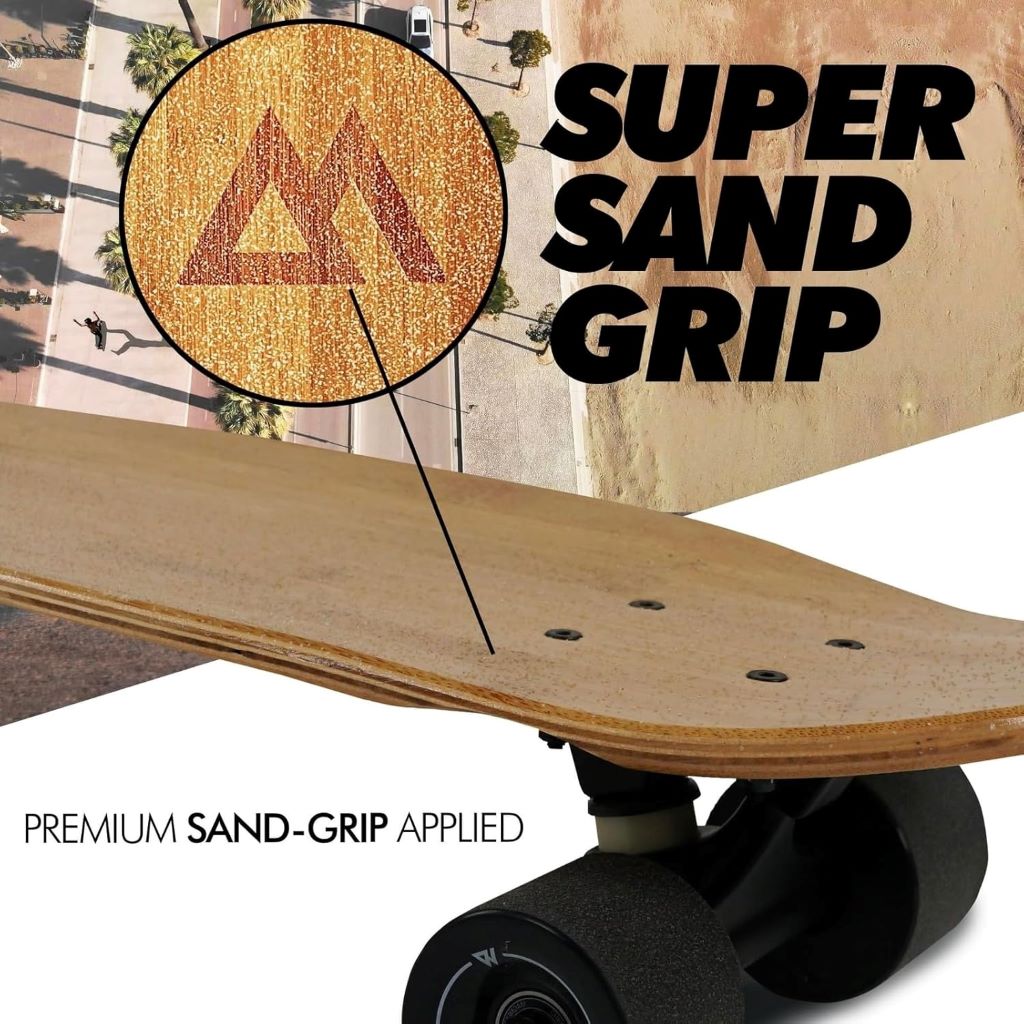 Kids and adult-friendly Magneto cruiser skateboard with double kick concave deck