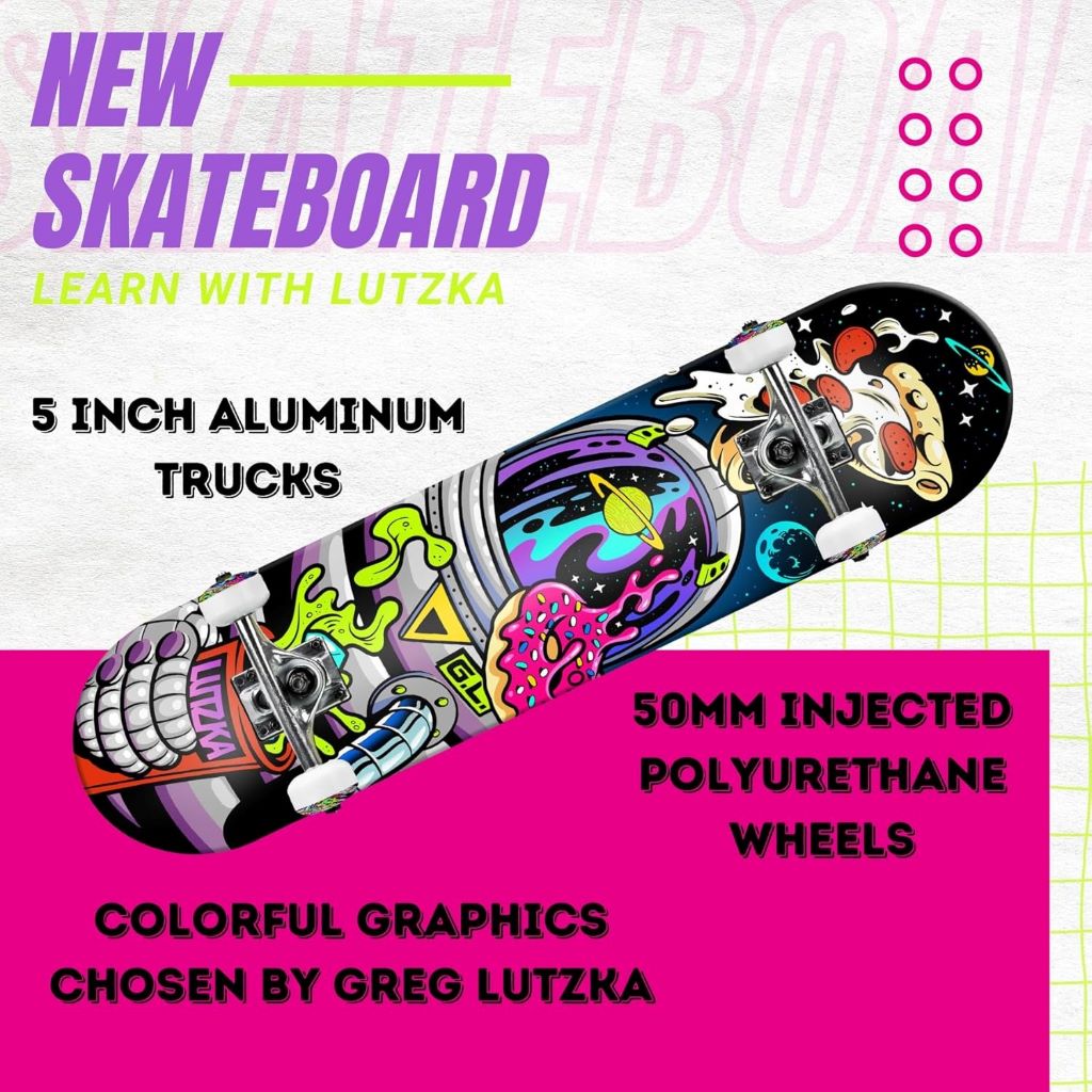 Beginner-friendly Roller Derby Deluxe skateboard with sturdy deck and smooth wheels.