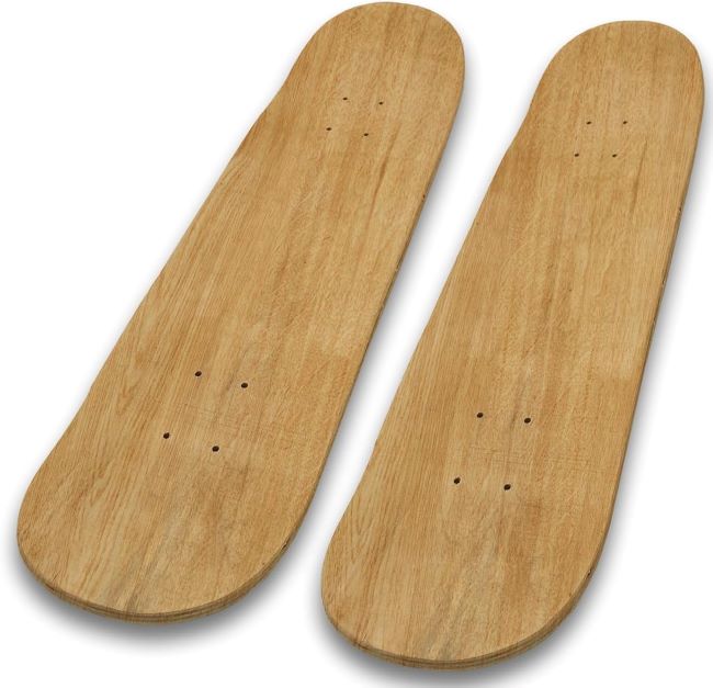 Beipoo 31x8 inch blank maple skateboard deck with double-tail design