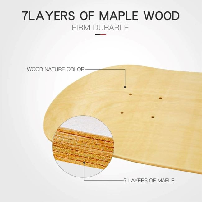 Durable LOSENKA double tail maple deck showcased for product review