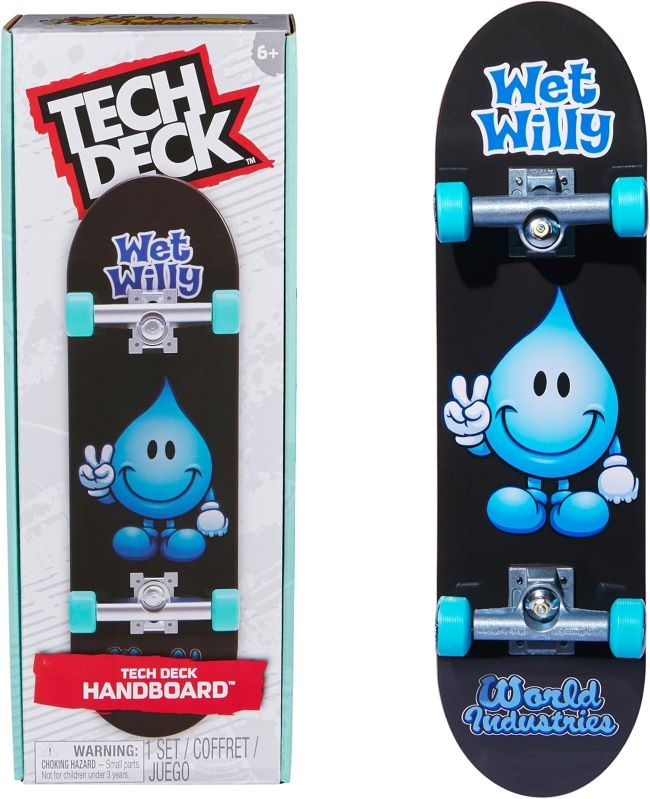 Tech Deck Mini Skateboard handboard toy for kids aged 6+, perfect for performing tricks.