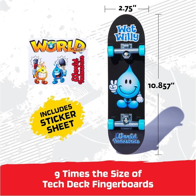 Authentic Tech Deck handboard toy, ideal for kids 6+ to practice skateboarding tricks indoors.