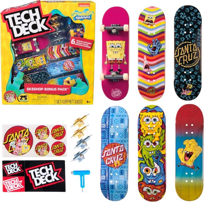 Tech Deck Spongebob Sk8shop: Fun Collectible Fingerboards for Kids 6+