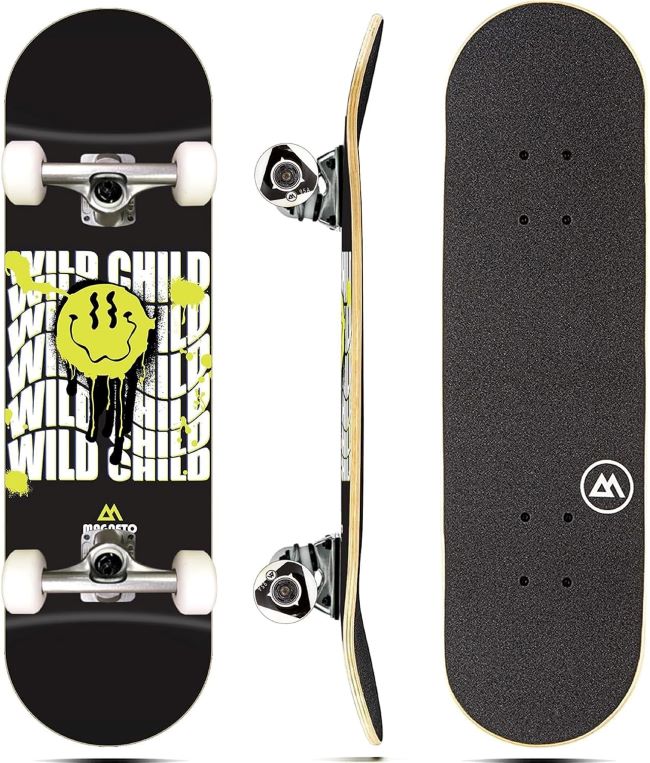 Magneto complete cruiser starter skateboard for smooth riding and beginner use