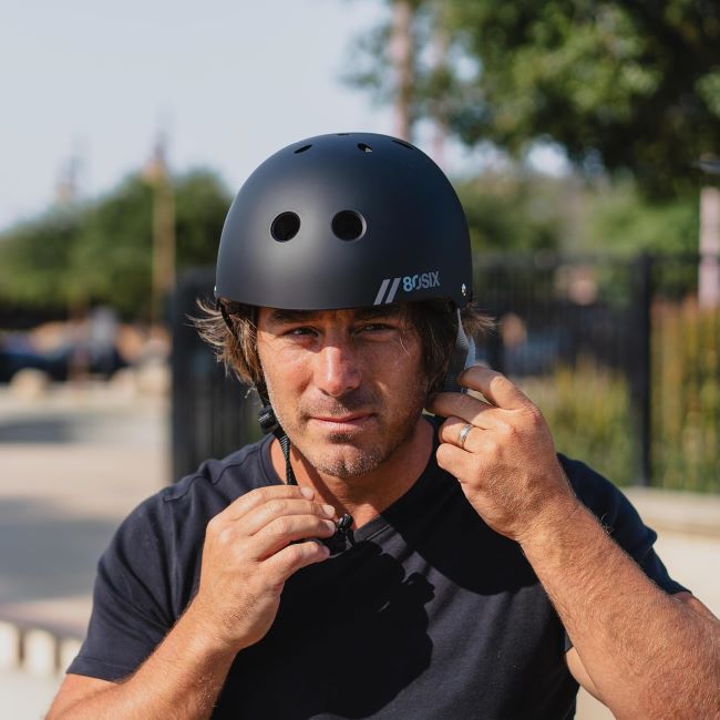 80SIX triple certified multisport helmet designed for biking, skating, scootering, and inline skating protection
