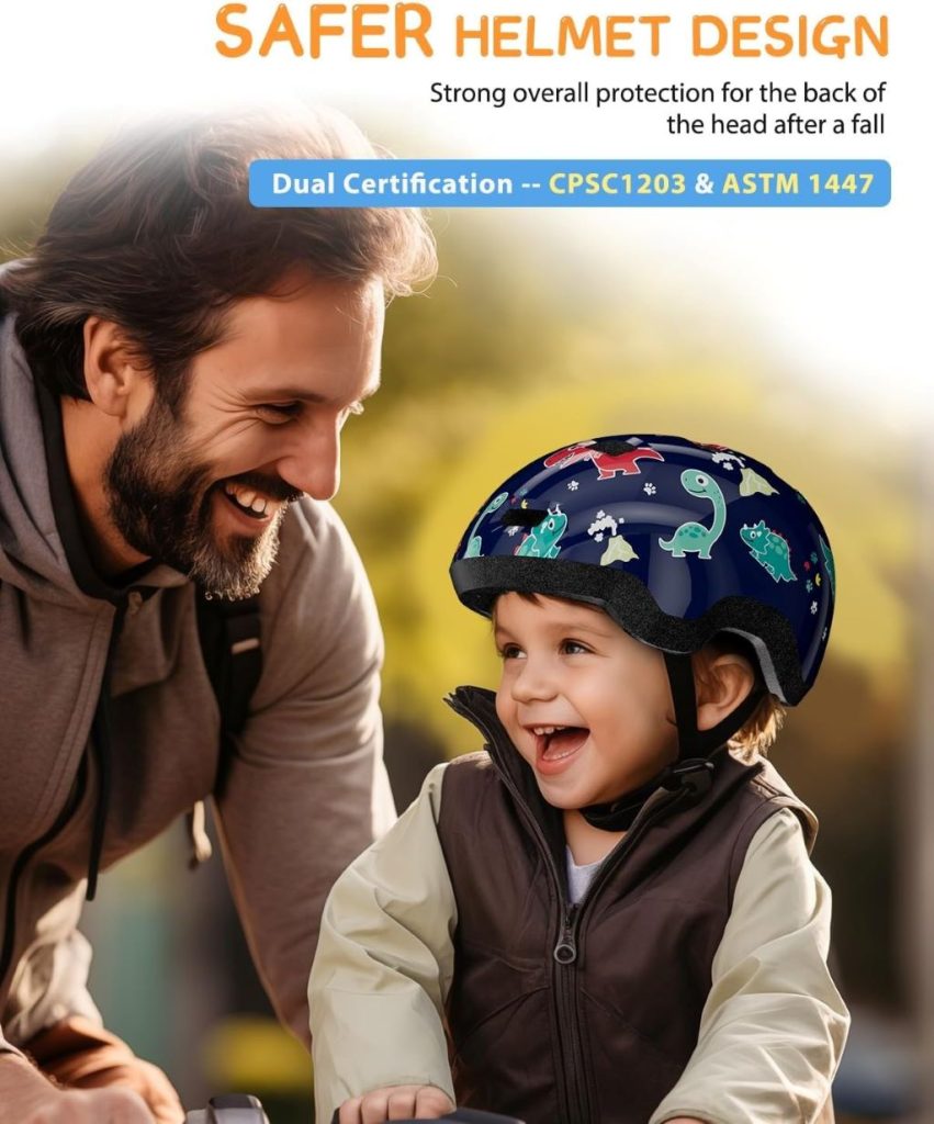 Bimalsic Toddler Bike Helmet – adjustable infant and toddler cycling helmet designed for ages 1–6 for bikes, scooters, and skateboards