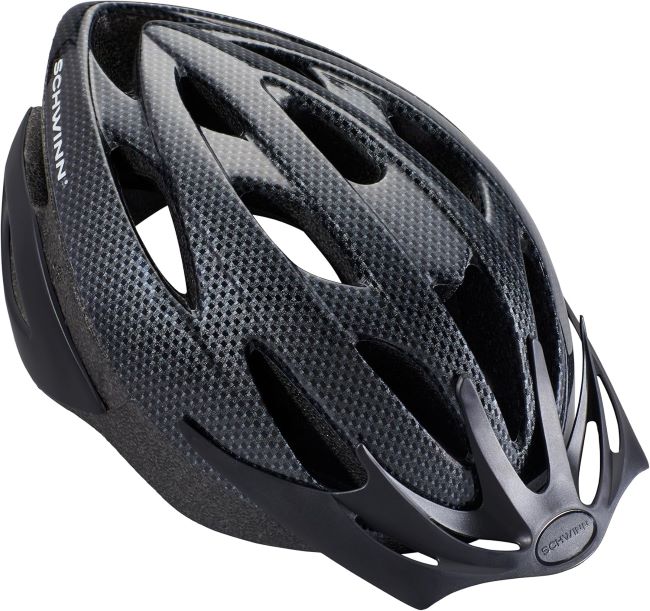 Schwinn Thrasher adult bike helmet with adjustable fit, ventilation, and visor for comfortable riding safety