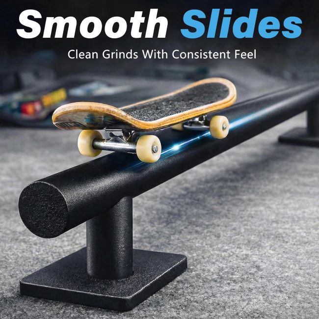 WIPHANY 11-inch professional fingerboard metal grind rail for skateboarding tricks, training, and obstacle practice.