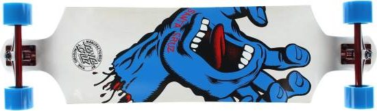 Santa Cruz Skateboards Screaming Hand White Complete Skateboard