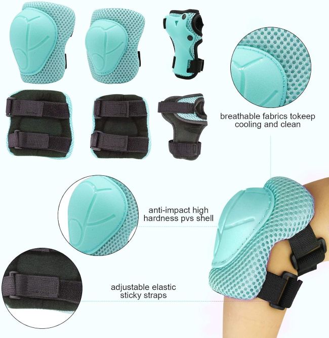 CELOID full protective gear set designed to help keep active kids safer during outdoor activities