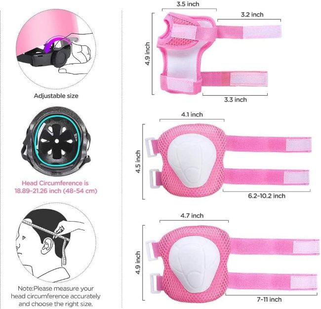 TCCVANAS children’s helmet pads and guards for cycling and skateboarding