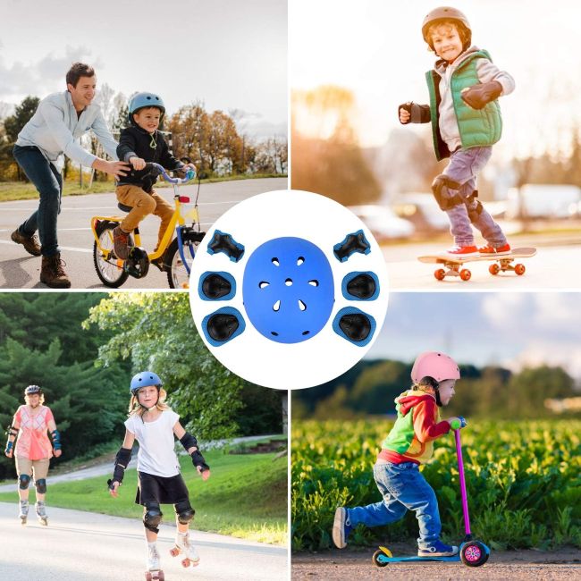 Affordable WayEee protective gear set with helmet and pads for kids