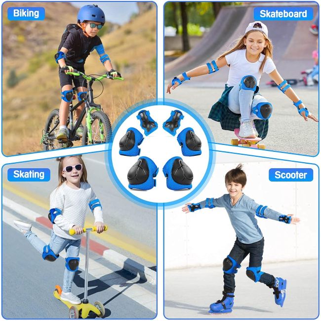 Wemfg kids safety gear kit designed for skating, scooter riding, cycling, and rollerblading