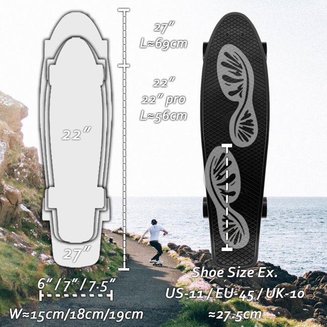 KMX Mini Cruiser skateboard with portable design